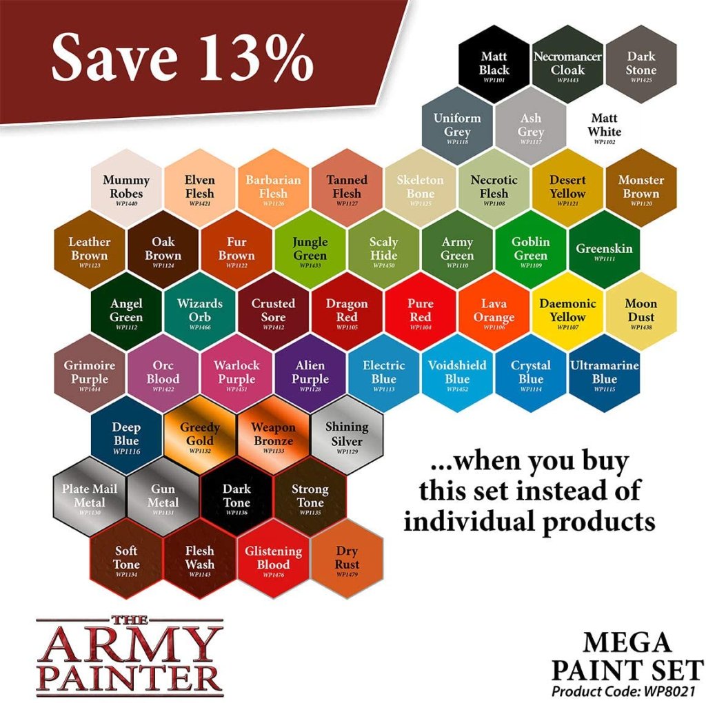 Warpaints Mega Paint set - Décors et tuiles modulables prépeints ...